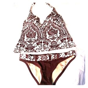 VS brown & white tank-inki. SIZE S & M